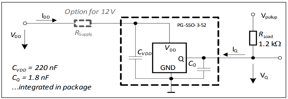 应用电路图 - Infineon Technologies TLE4929C曲轴传感器